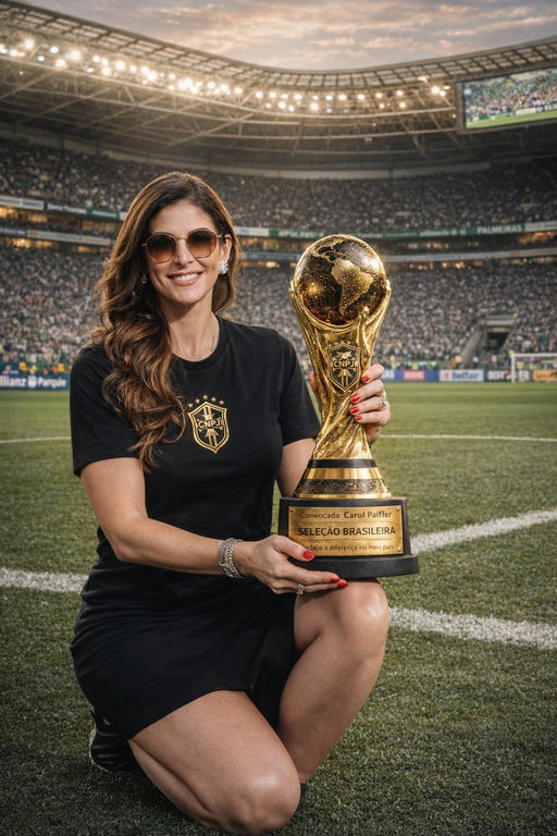 Carol Paiffer no estádio · Mentora Estratégica e Sócia do Camisa 10